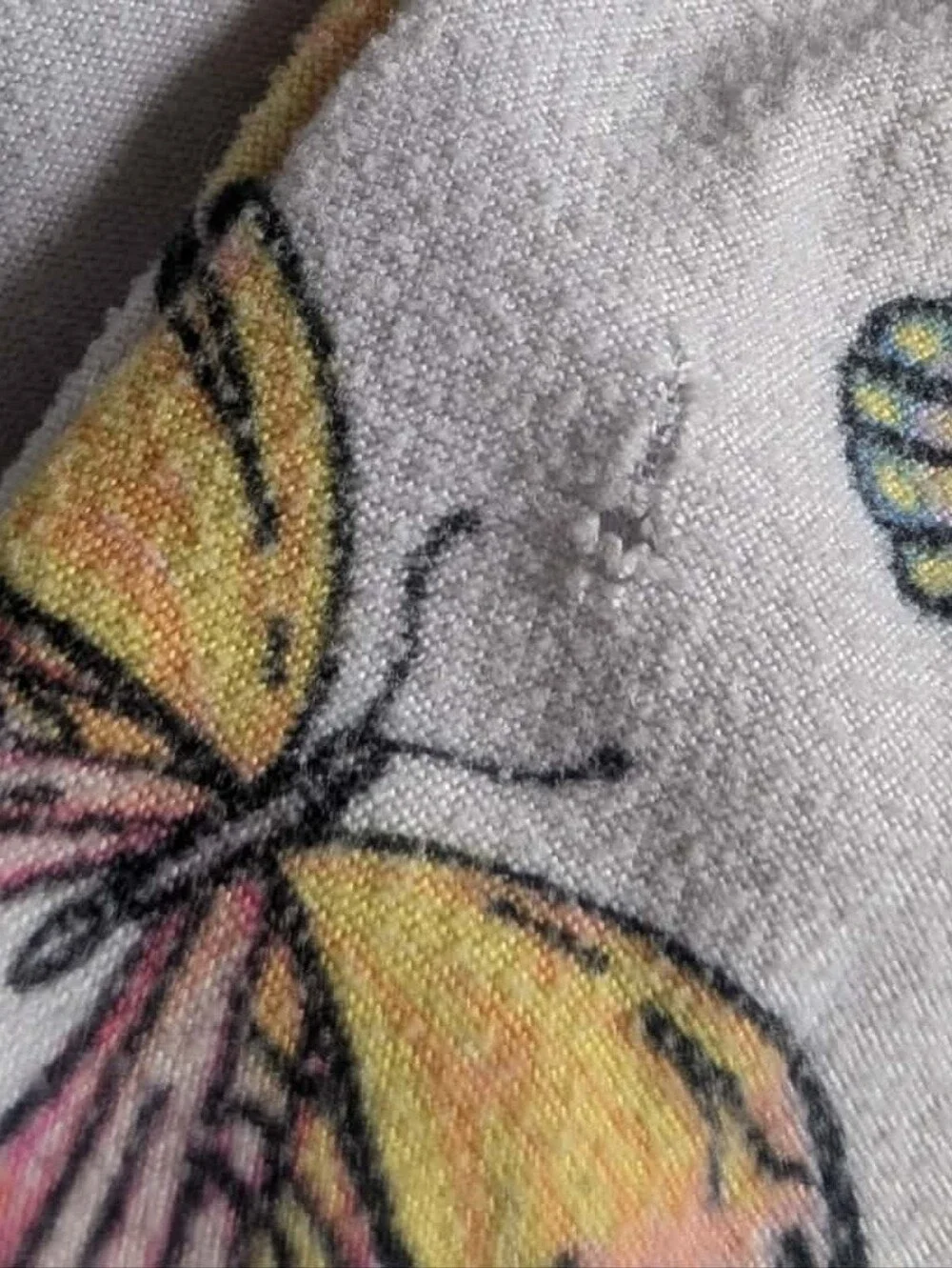 Bobbie Brooks White Butterfly Print Leggings Bottoms - Blue Pink Yellow Green